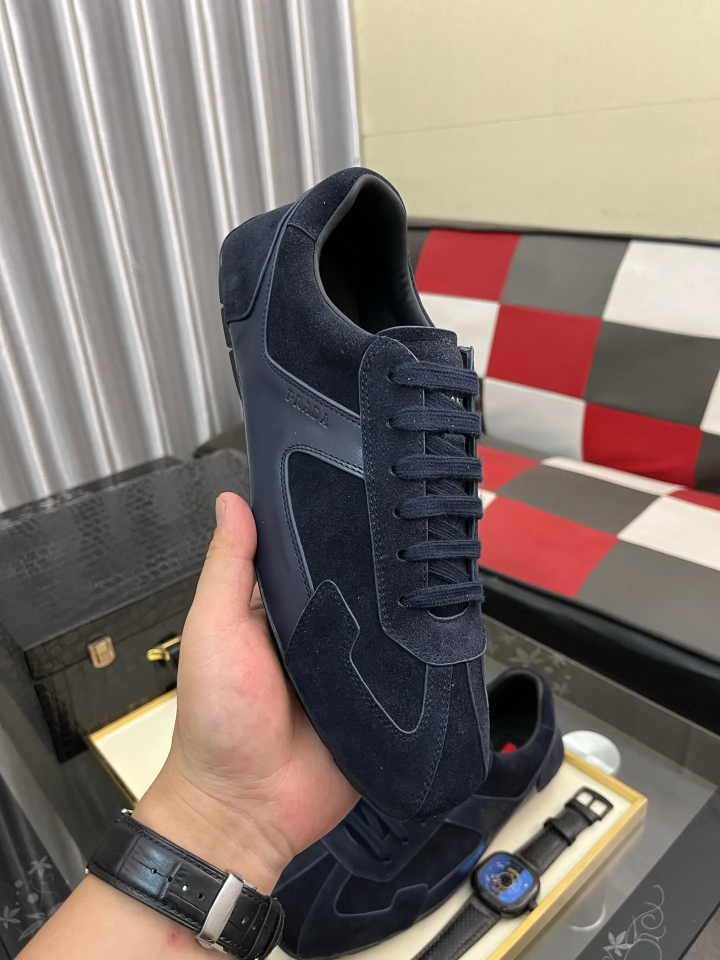 Men's men's shoes 💰458⌚️⌚️prada: New casual shoes for spring and summer, sports sneakers, fabric: imported cowhide, lining: original lining, sole: original sole, size: 38-443️⃣colors available